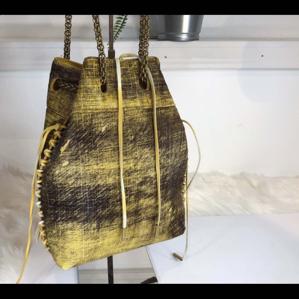 HOST PICK 🔥🔥🔥🔥JEROME DREYFUSS TIE DYE LEATHER CHAIN BAG EUC